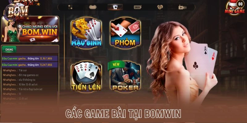 Các game bài Bomwin